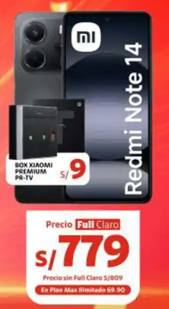 Claro Redmi Note 14 oferta