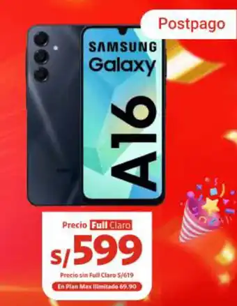 Claro Samsung Galaxy A16 oferta