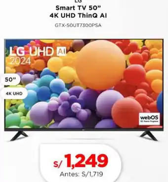 La Curacao Lg smart tv 50" oferta