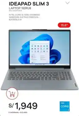 Estilos Lenovo ideapad slim 3 laptop 15iru8 oferta