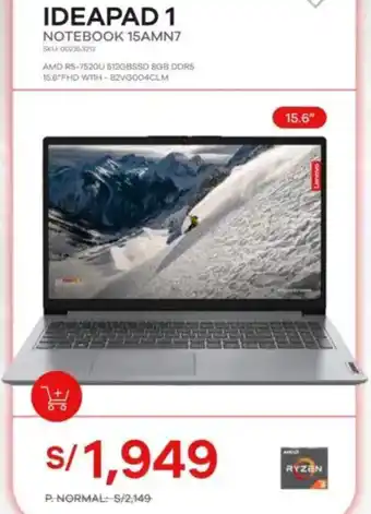 Estilos Lenovo ideapad 1 notebook 15amn7 oferta