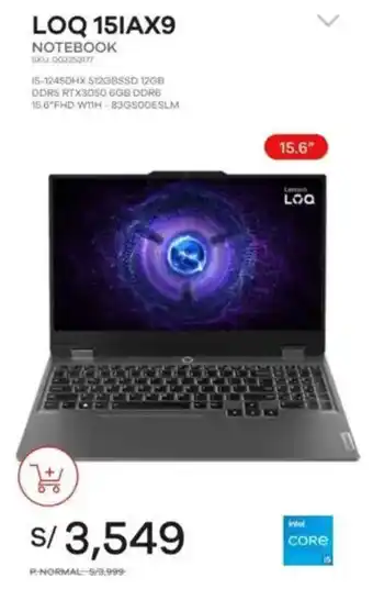 Estilos Lenovo Loq 15IAX9 notebook oferta