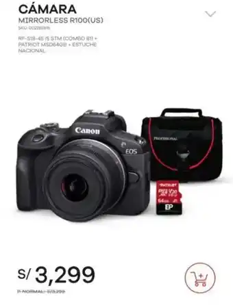 Estilos Canon cámara mirrorless R100(US) oferta