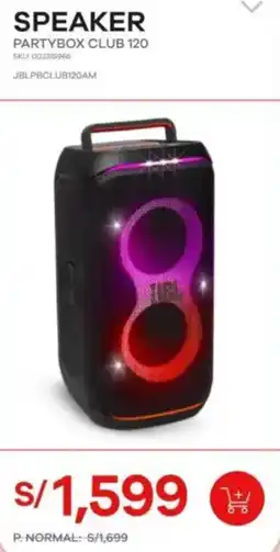 Estilos JBL Speaker partybox club 120 oferta