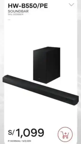 Estilos Samsung HW-B550/PE Soundbar oferta