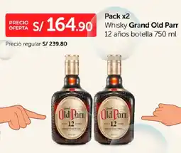 Wong Whisky Grand Old Parr oferta