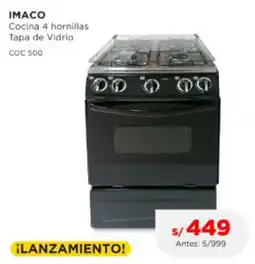 La Curacao IMACO Cocina 4 hornillas oferta