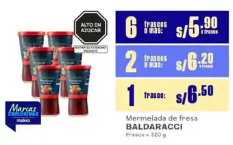 Makro Baldaracci mermelada de fresa frasco oferta