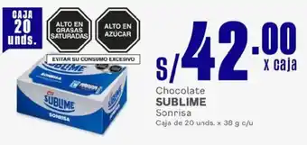 Makro Sublime chocolate oferta