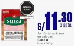 Makro Suiza jamón americano en tajadas oferta