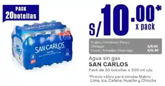 Makro San carlos agua sin gas oferta