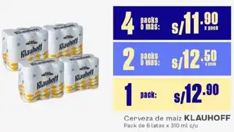 Makro Klauhoff cerveza de maíz oferta