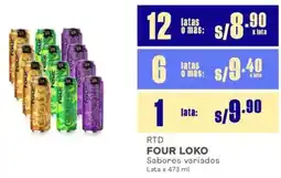 Makro Four loko RTD sabores variados oferta