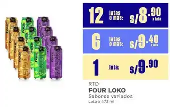 Makro Four loko RTD sabores variados oferta