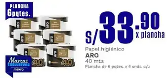 Makro Aro papel higiénico oferta