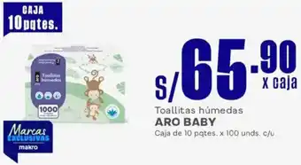 Makro Aro baby toallitas húmedas oferta