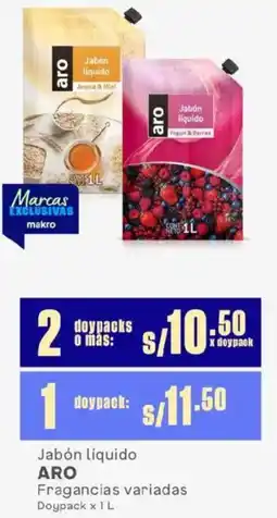 Makro Aro jabón líquido oferta