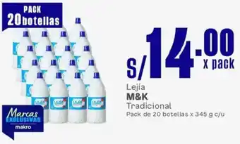 Makro M&k lejía tradicional oferta