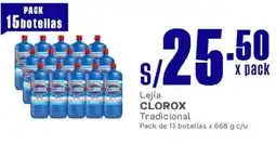 Makro Clorox lejía tradicional oferta