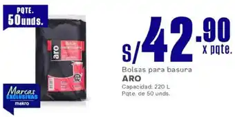 Makro Aro bolsas para basura oferta