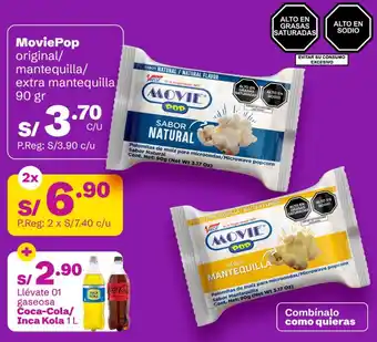 Tambo Moviepop original/ mantequilla/ extra mantequilla oferta