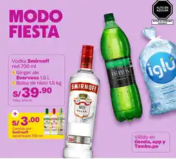 Tambo Smirnoff red vodka oferta