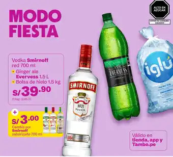 Tambo Smirnoff red vodka oferta