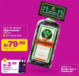 Tambo Jägermeister licor de hierbas oferta