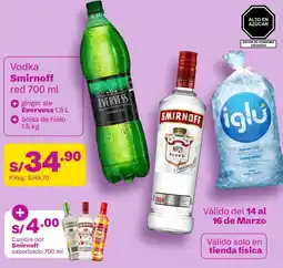 Tambo Smirnoff red vodka oferta