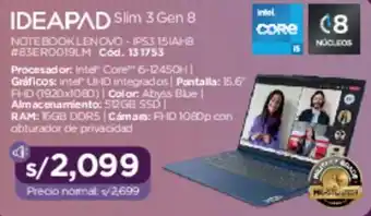 Hiraoka Ideapad slim 3 gen 8 oferta