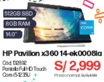 Hiraoka HP Pavilion x360 14-ek0008la Cod 132892 oferta