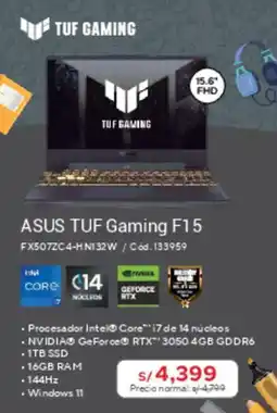 Hiraoka Asus tuf gaming F15 oferta