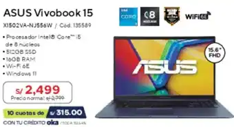 Hiraoka Asus vivobook 15 oferta