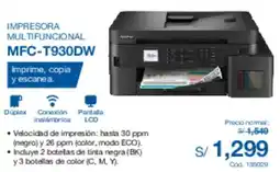 Hiraoka Impresora multifuncional MFC-T930DW oferta