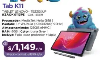 Hiraoka Lenovo tab K11 oferta