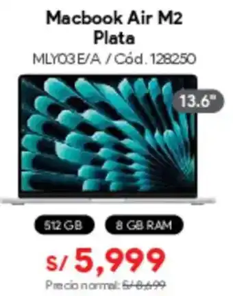 Hiraoka Macbook air m2 plata oferta