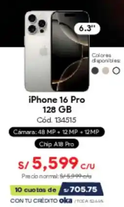 Hiraoka iPhone 16 Pro oferta