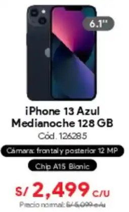 Hiraoka iPhone 13 Azul Medianoche oferta