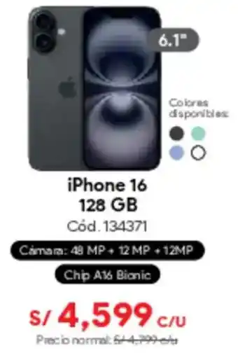 Hiraoka iPhone 16 oferta