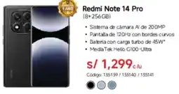 Hiraoka Redmi note 14 pro oferta