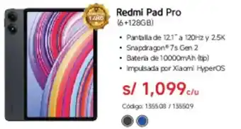 Hiraoka Redmi Pad Pro oferta