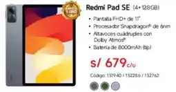 Hiraoka Redmi Pad SE oferta