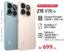 Hiraoka Zte cámara principal 108mp + 2mp + al oferta