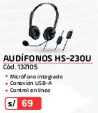 Hiraoka Audifonos HS-230U oferta