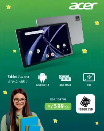 Hiraoka Acer tablet iconia a10-21-481v oferta