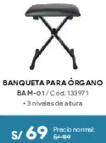 Hiraoka Banqueta para órgano BAM-01 oferta