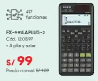 Hiraoka Casio FX-991LAPLUS-2 oferta