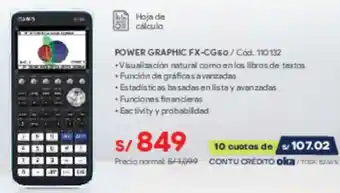 Hiraoka Power graphic FX-CG50 oferta