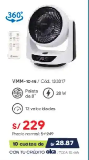 Hiraoka Ventiladores de mesa VMM-10 45 oferta