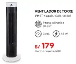 Hiraoka Ventilador de torre vmtt-1034r oferta